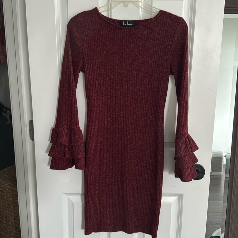 Lulu’s Bell Sleeve Sweater Dress